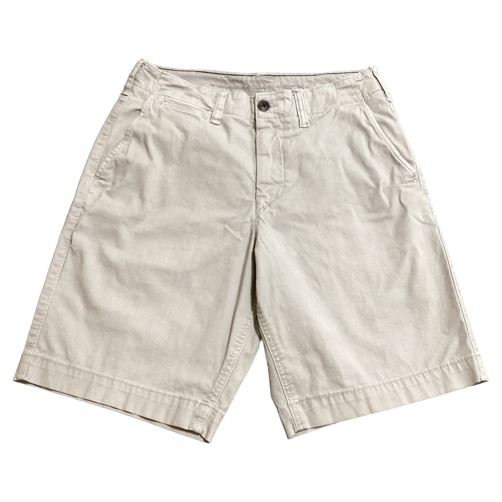 American Eagle Adult 5 Pockets Zip/Button 9.5” Inseam Beige Bermuda Shorts Sz 30